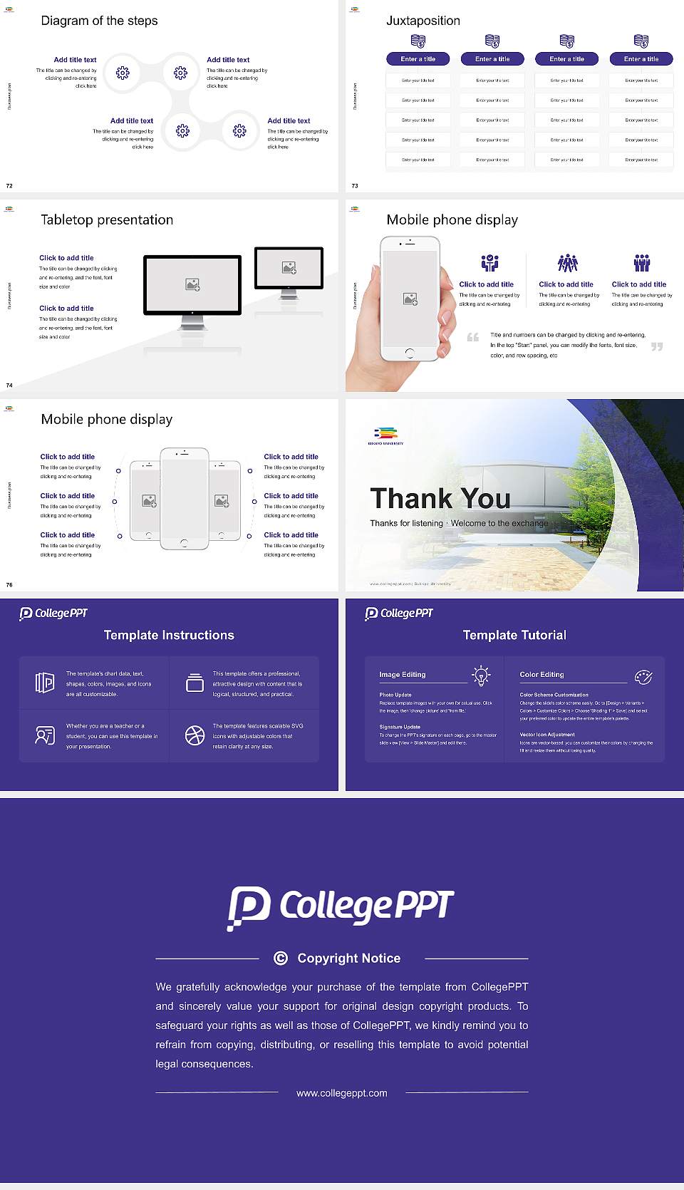 Bukkyo University Competition/Entrepreneurship Contest PPT Template16:9 ratio PPT effect preview image9