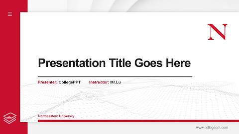 Northeastern University Thesis Proposal/Graduation Defense PPT Template