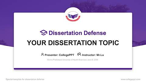 Ehime Prefectural University of Health Sciences Graduation Thesis Defense PPT Template