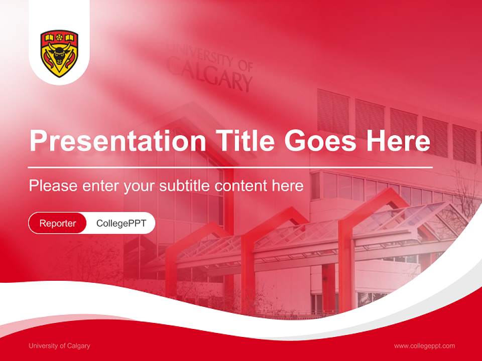 University of Calgary Lecture Sharing and Networking Event PPT Template4:3 ratio PPT effect preview image4