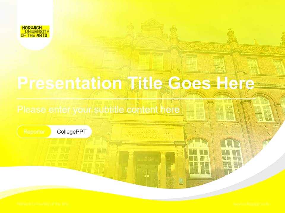 Norwich University of the Arts Lecture Sharing and Networking Event PPT Template4:3 ratio PPT effect preview image4