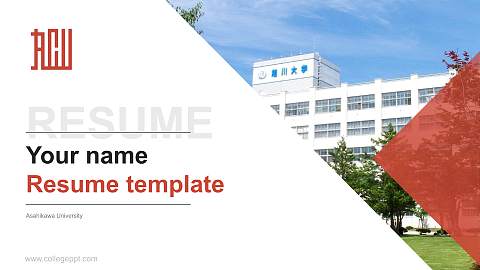 Asahikawa University Resume PPT Template