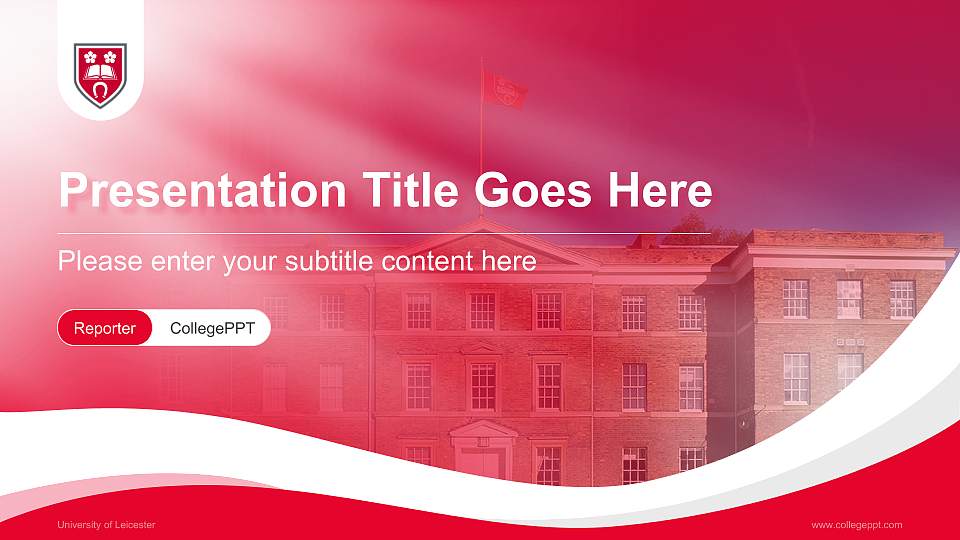 University of Leicester Lecture Sharing and Networking Event PPT Template16:9 ratio PPT effect preview image