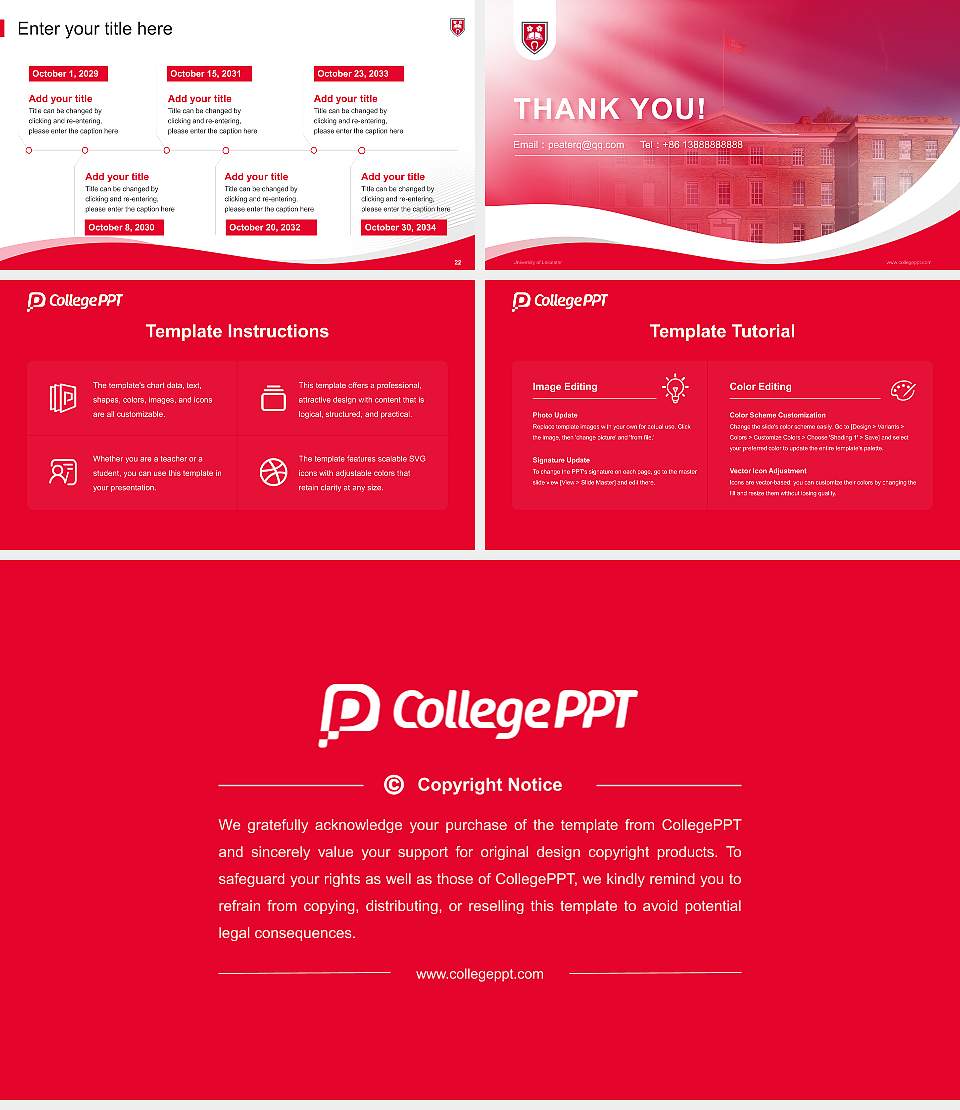 University of Leicester Lecture Sharing and Networking Event PPT Template16:9 ratio PPT effect preview image4