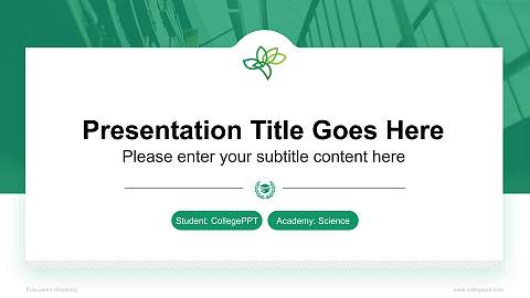 Fukuyama University National Scholarship Defense PPT Template