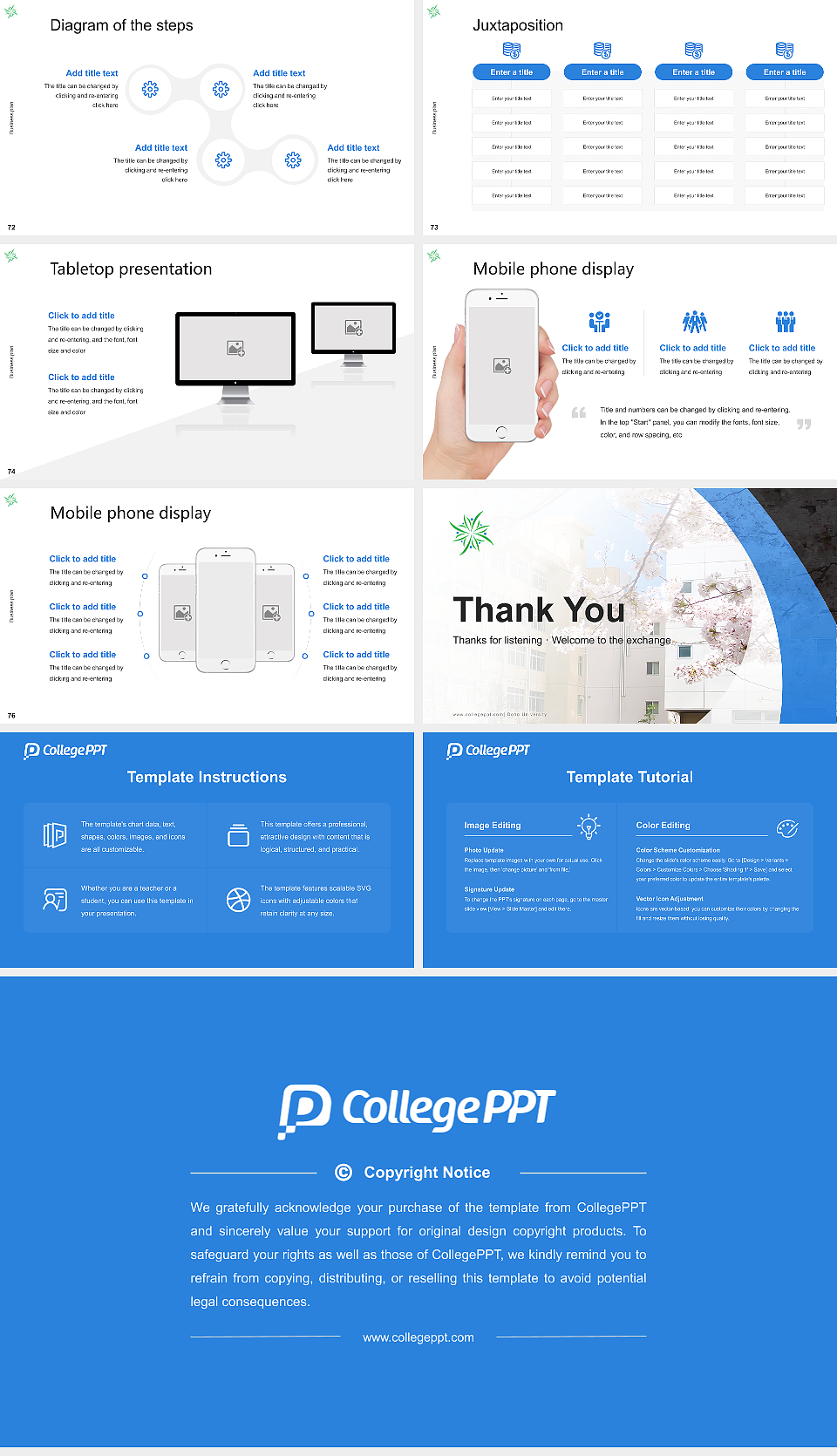 Doho University Competition/Entrepreneurship Contest PPT Template_Slide preview image9