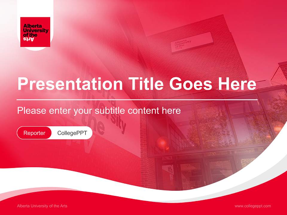 Alberta University of the Arts Lecture Sharing and Networking Event PPT Template4:3 ratio PPT effect preview image4