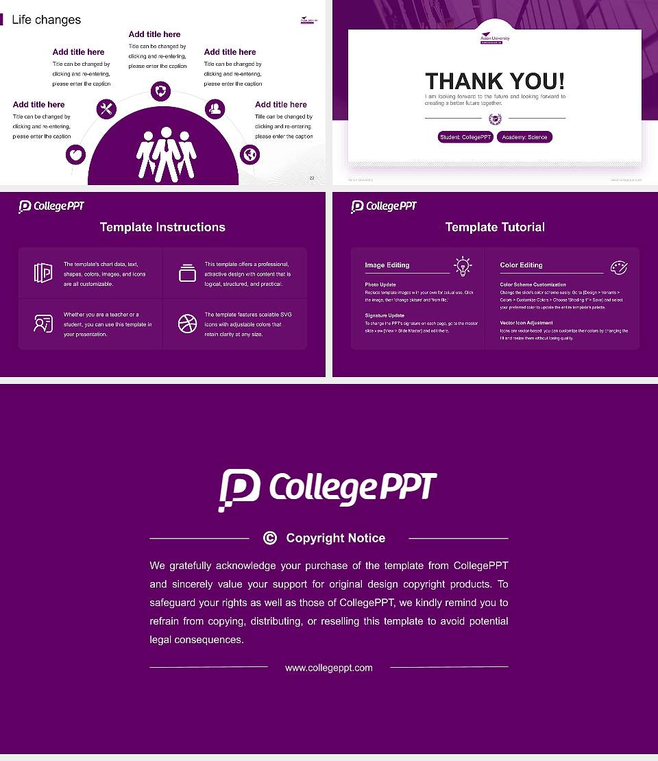 Aston University National Scholarship Defense PPT Template16:9 ratio PPT effect preview image4