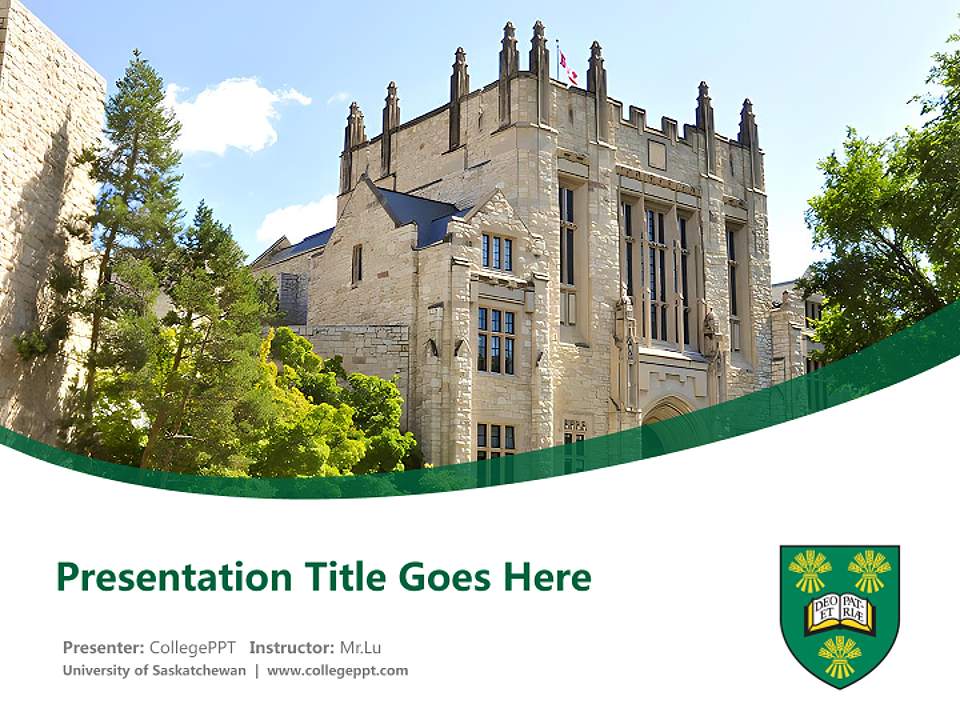 University of Saskatchewan Course/Courseware Creation PPT Template4:3 ratio PPT effect preview image5