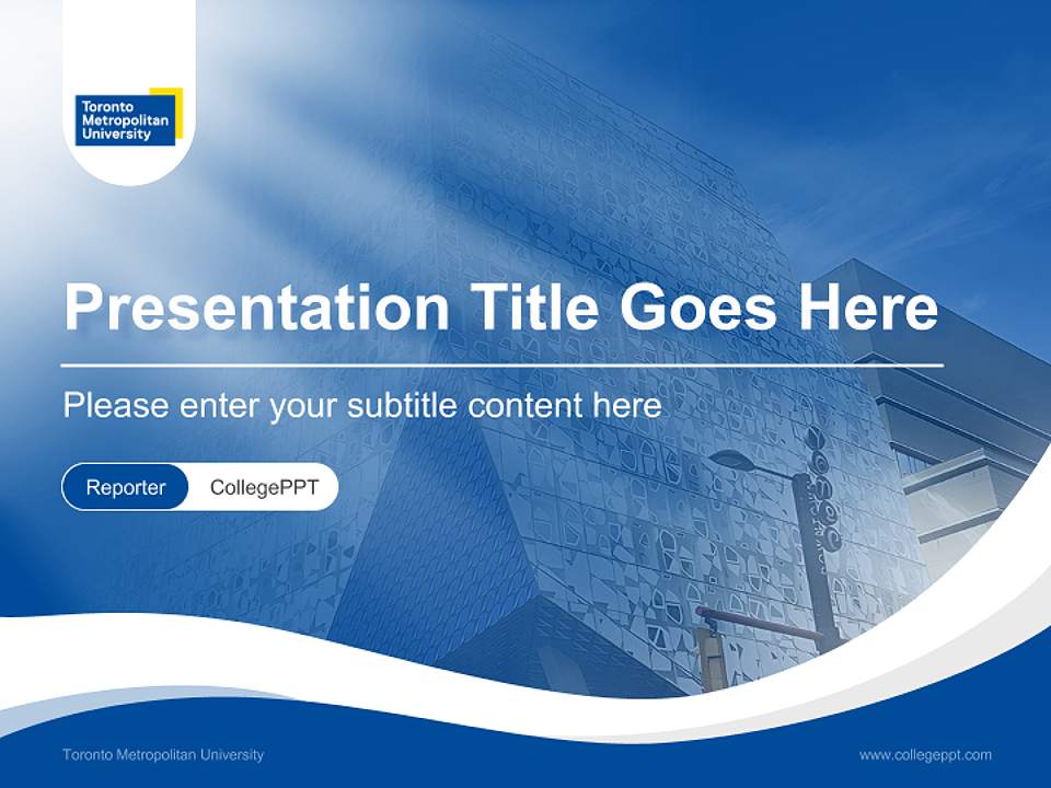 Toronto Metropolitan University Lecture Sharing and Networking Event PPT Template4:3 ratio PPT effect preview image4