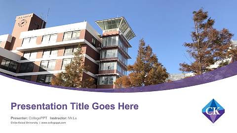 Chiba Keizai University Course/Courseware Creation PPT Template
