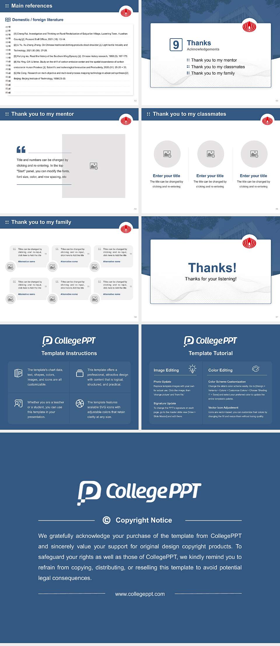 Iryo Sosei University Graduation Thesis Defense PPT Template4:3 ratio PPT effect preview image7