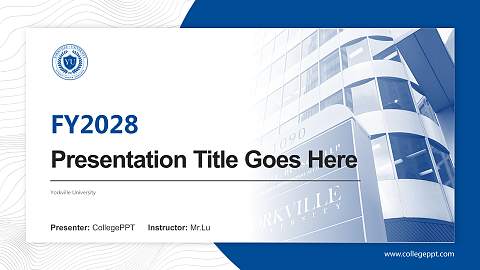 Yorkville University Academic Presentation/Research Findings Report PPT Template
