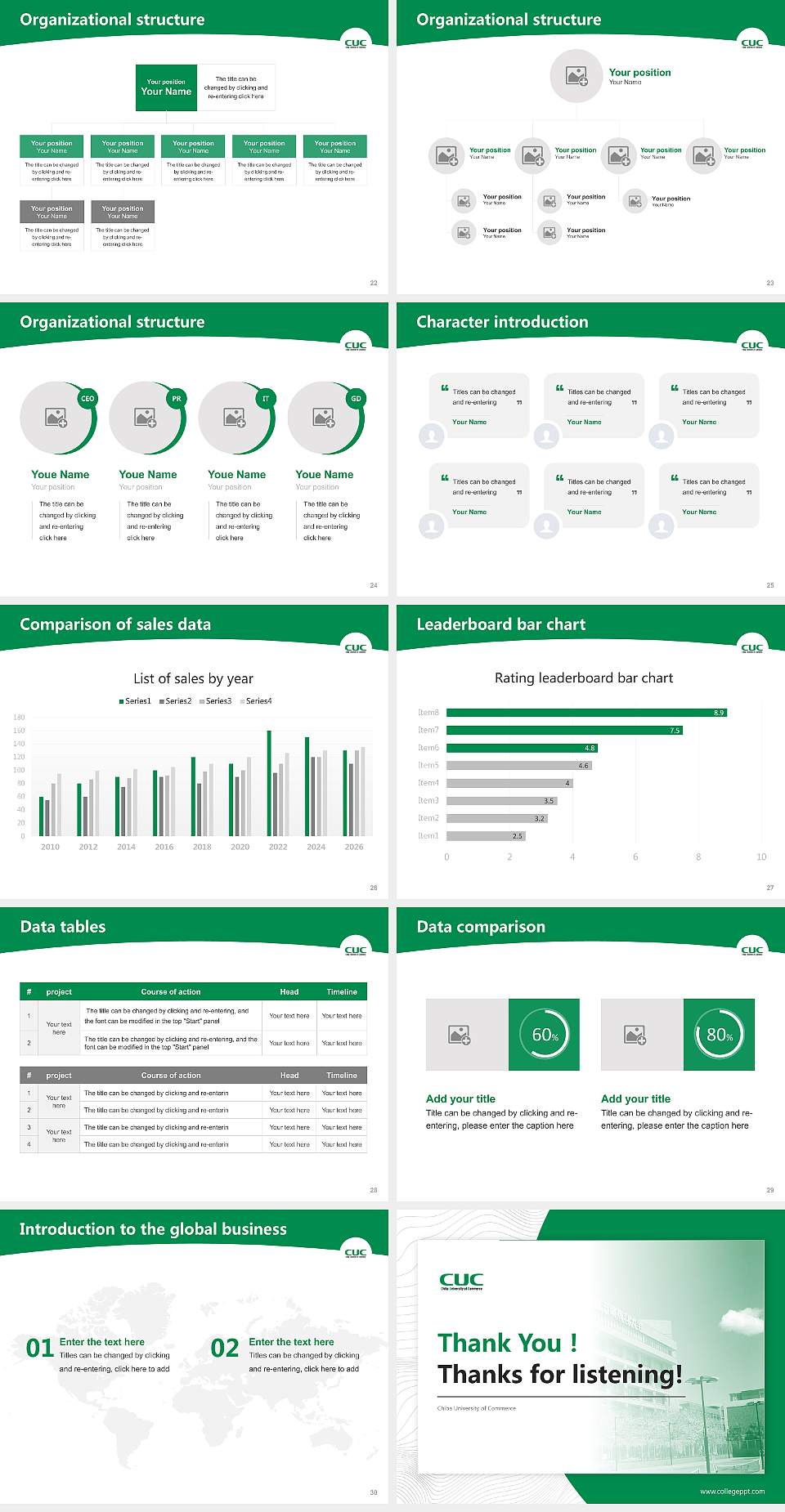 Chiba University of Commerce Academic Presentation/Research Findings Report PPT Template4:3 ratio PPT effect preview image4