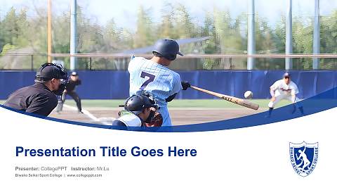 Biwako Seikei Sport College Course/Courseware Creation PPT Template