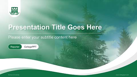 Aomori University Lecture Sharing and Networking Event PPT Template