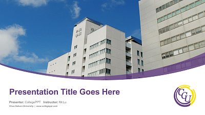 Chuo Gakuin University Course/Courseware Creation PPT Template
