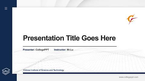 Chitose Institute of Science and Technology Thesis Proposal/Graduation Defense PPT Template