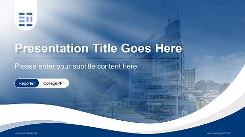 Edogawa University Lecture Sharing and Networking Event PPT Template