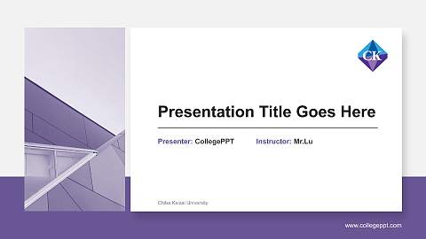 Chiba Keizai University General Purpose PPT Template