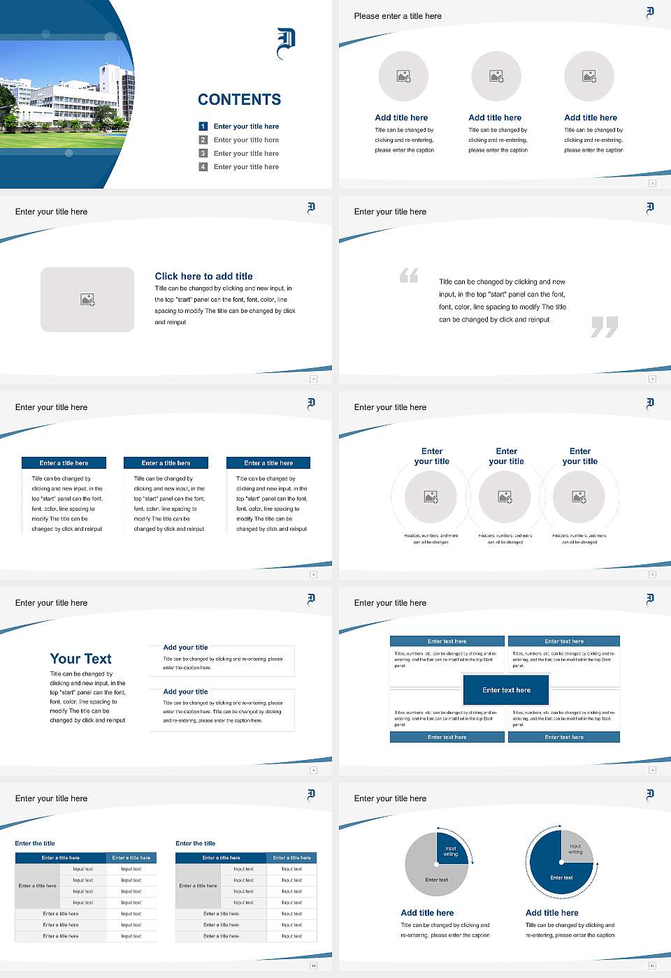 Dokkyo Medical University Course/Courseware Creation PPT Template16:9 ratio PPT effect preview image2