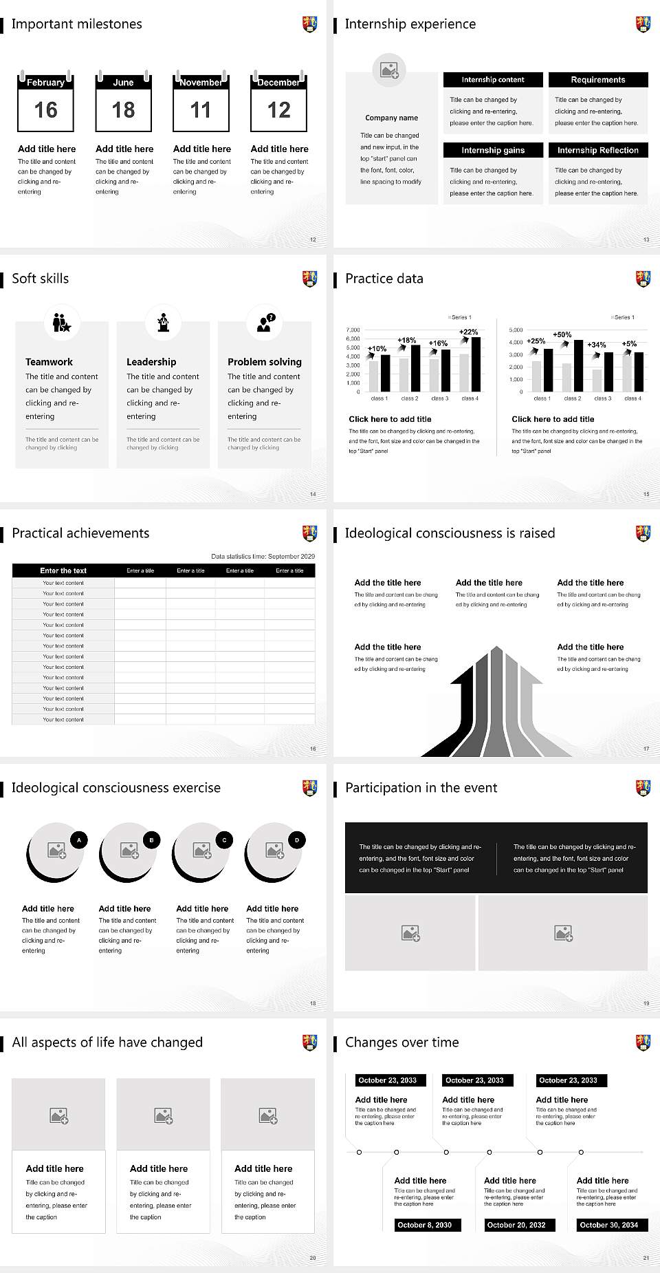 University of Birmingham National Scholarship Defense PPT Template4:3 ratio PPT effect preview image3