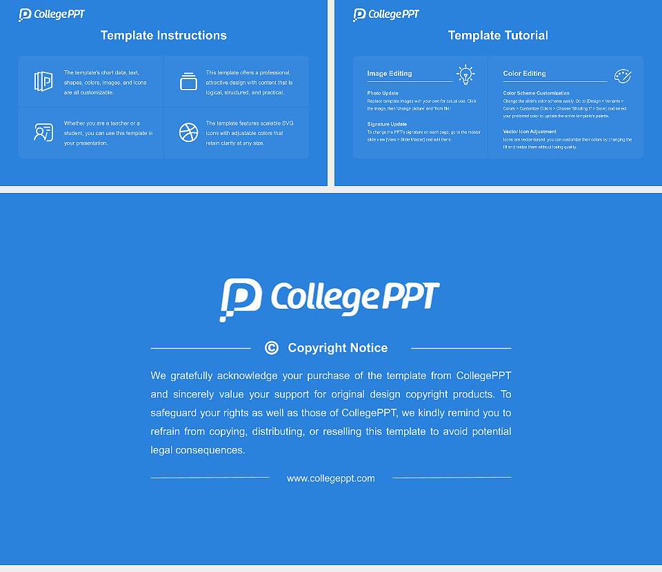 Doho University Academic Presentation/Research Findings Report PPT Template16:9 ratio PPT effect preview image5
