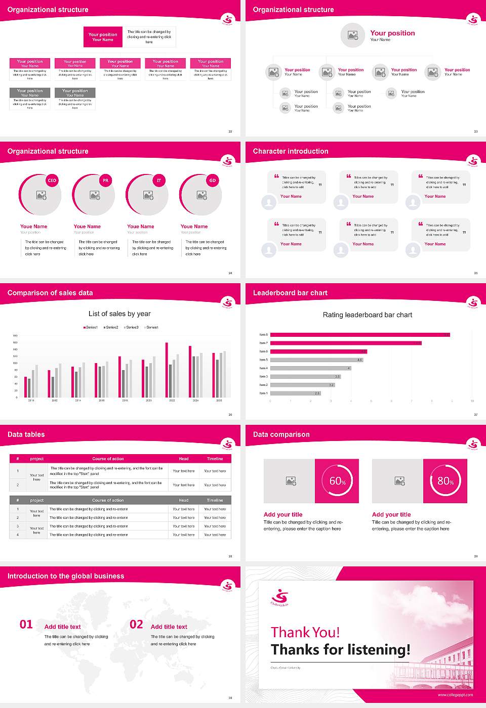 Chubu Gakuin University Academic Presentation/Research Findings Report PPT Template16:9 ratio PPT effect preview image4