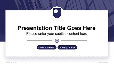 The Open University National Scholarship Defense PPT Template