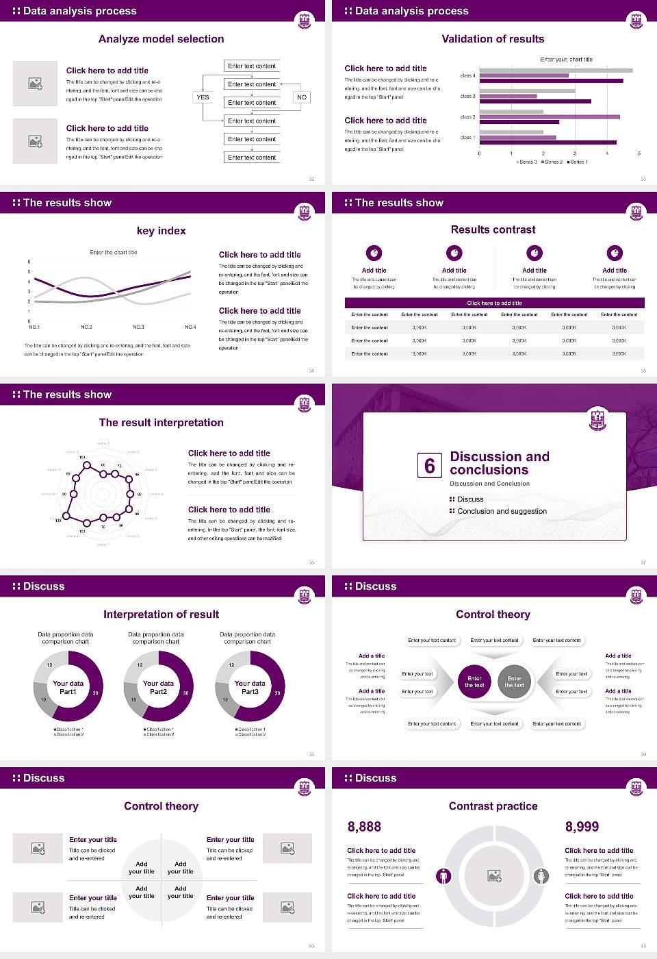 Fuji University Graduation Thesis Defense PPT Template16:9 ratio PPT effect preview image5
