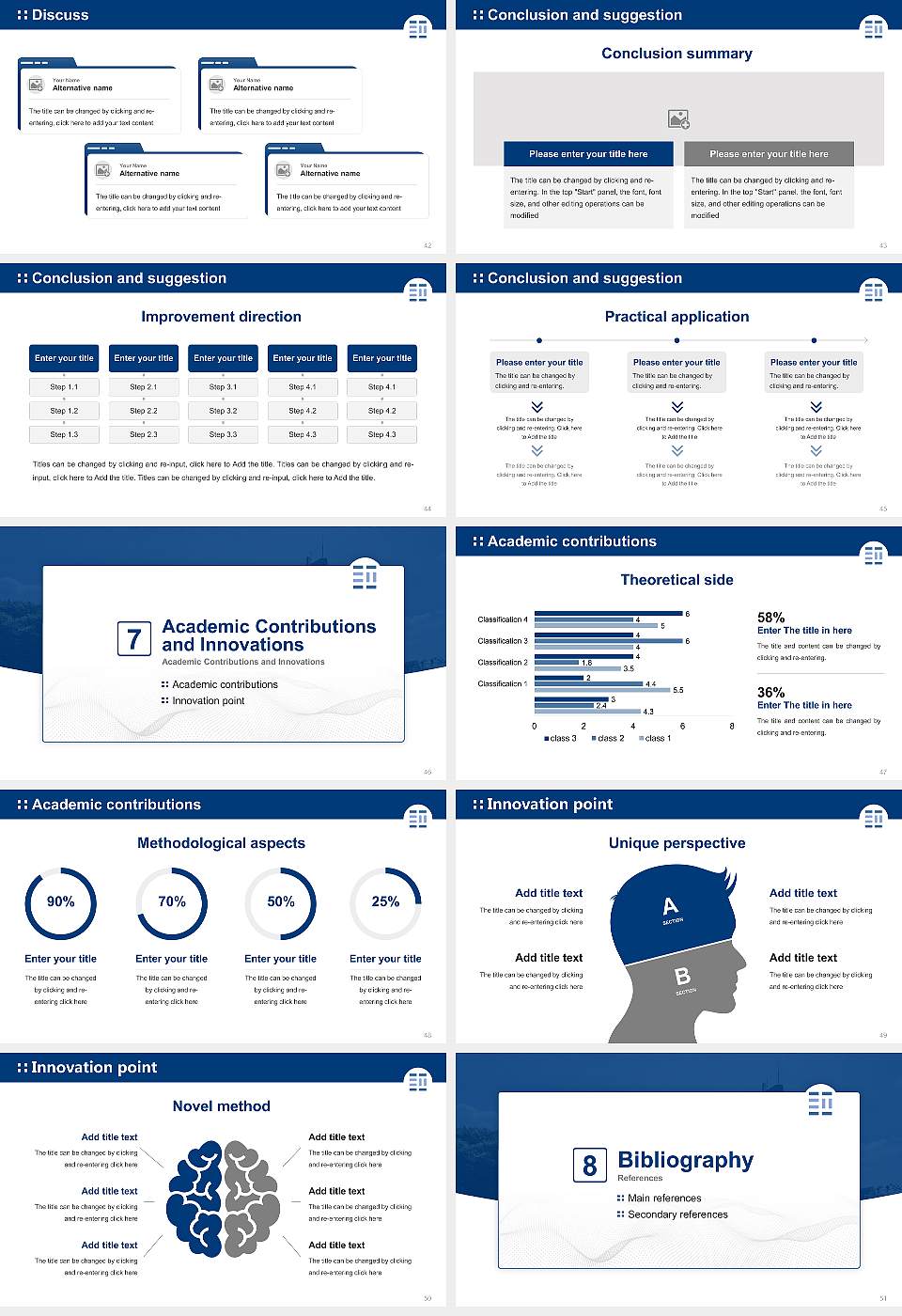 Edogawa University Graduation Thesis Defense PPT Template16:9 ratio PPT effect preview image6