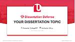 York University학위 논문 방어PPT 템플릿