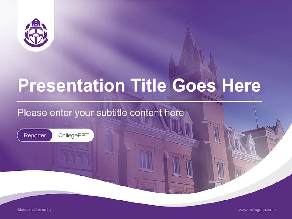 Bishop’s University Lecture Sharing and Networking Event PPT Template4:3 ratio PPT effect preview image4