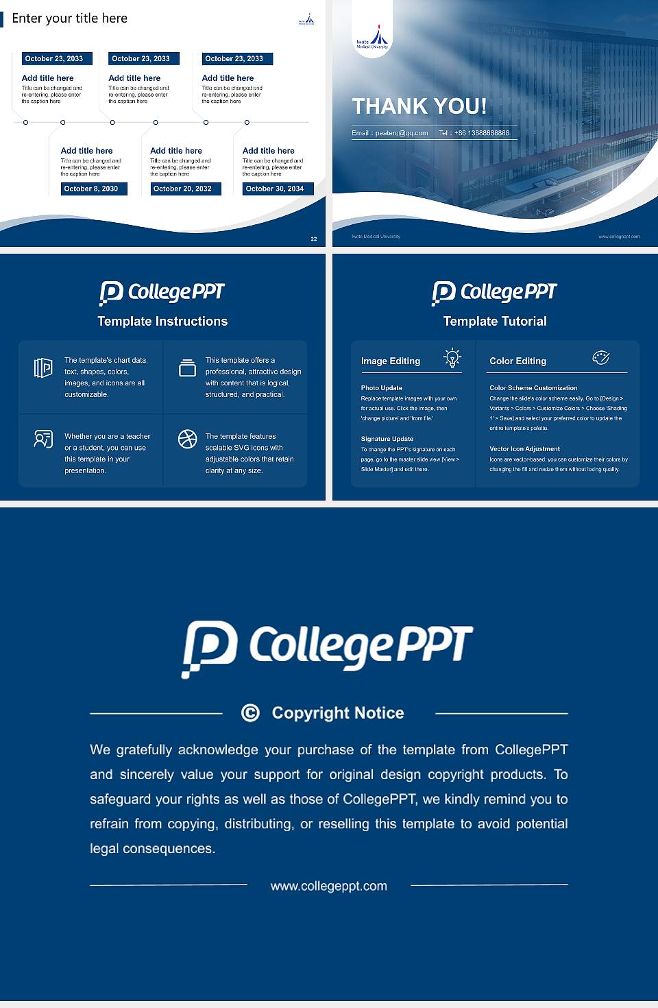 Iwate Medical University Lecture Sharing and Networking Event PPT Template4:3 ratio PPT effect preview image4