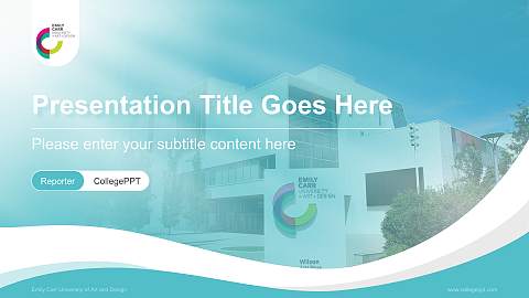 Emily Carr University of Art and Design Lecture Sharing and Networking Event PPT Template