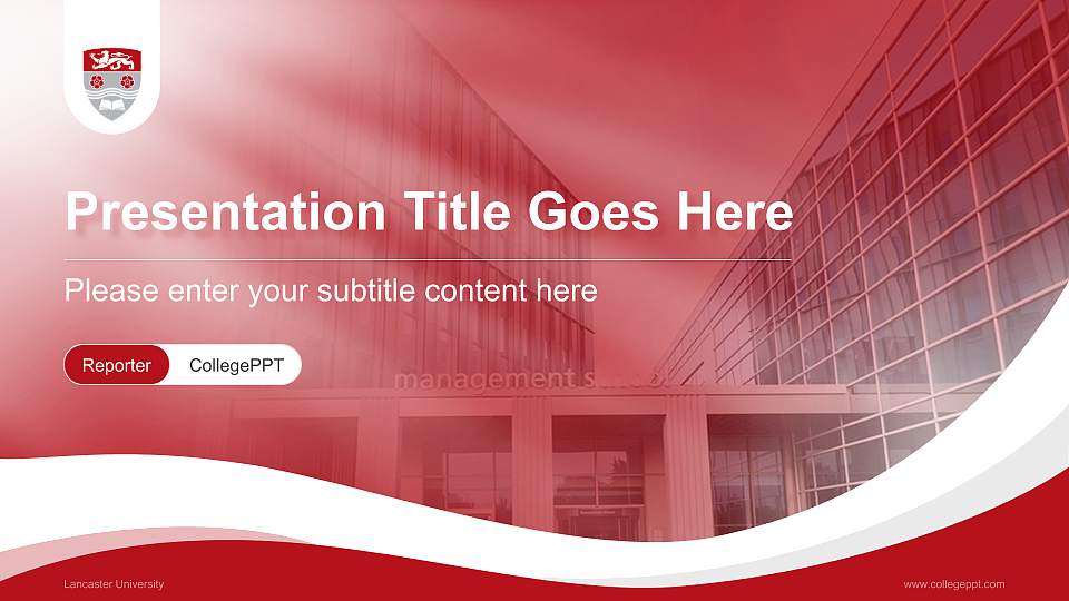 Lancaster University Lecture Sharing and Networking Event PPT Template16:9 ratio PPT effect preview image