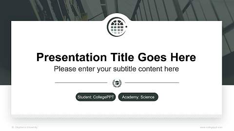 St. Stephen’s University National Scholarship Defense PPT Template