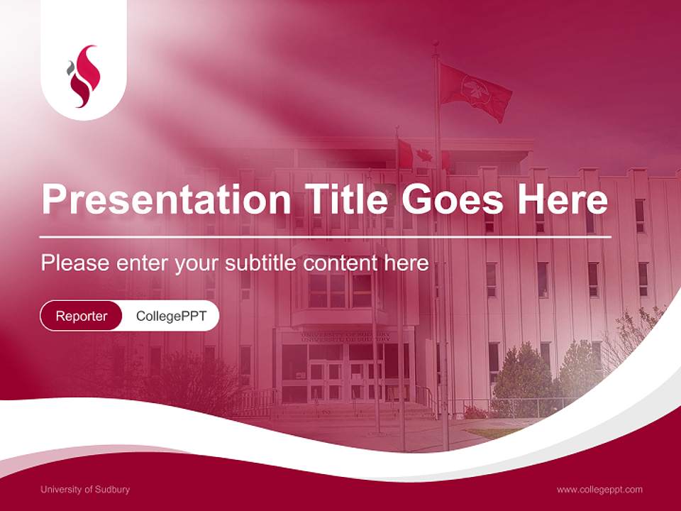 University of Sudbury Lecture Sharing and Networking Event PPT Template4:3 ratio PPT effect preview image4
