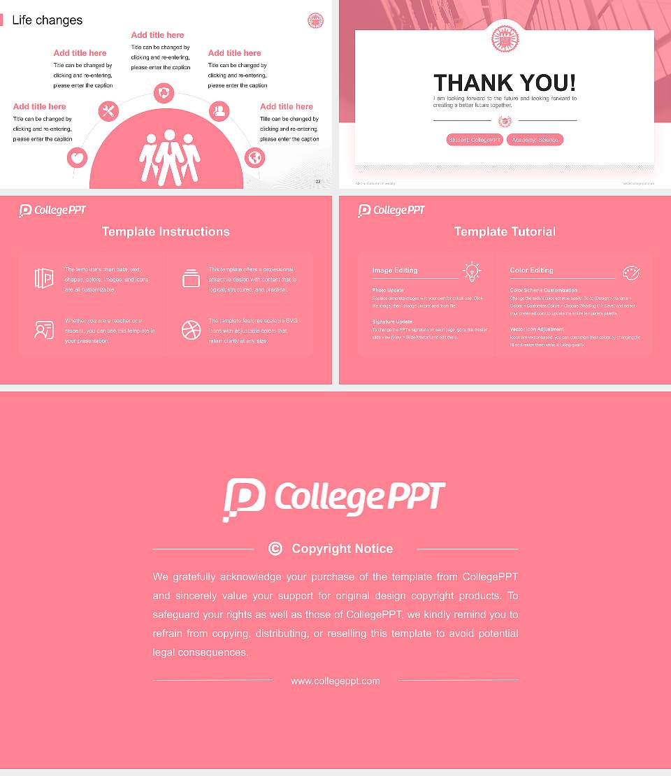 Aikoku Gakuen University National Scholarship Defense PPT Template16:9 ratio PPT effect preview image4