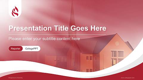 Kingswood University Lecture Sharing and Networking Event PPT Template
