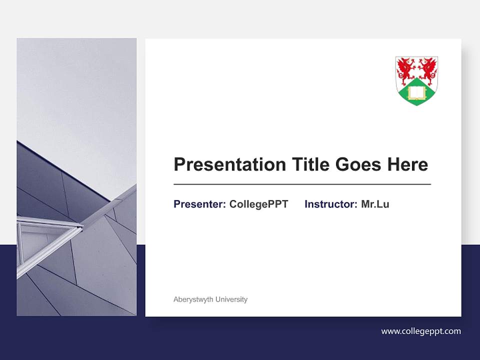 Aberystwyth University General Purpose PPT Template4:3 ratio PPT effect preview image6
