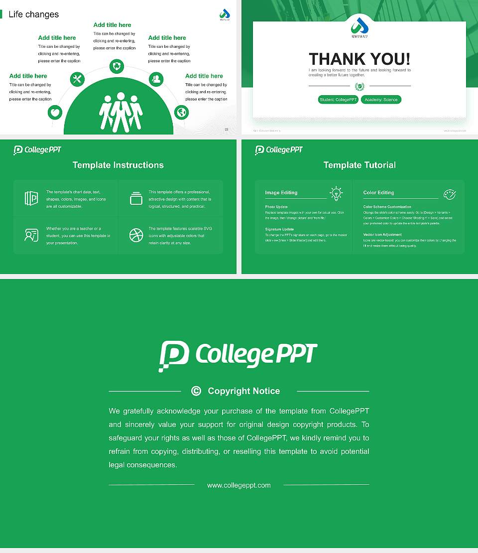 Aichi Gakusen University National Scholarship Defense PPT Template16:9 ratio PPT effect preview image4