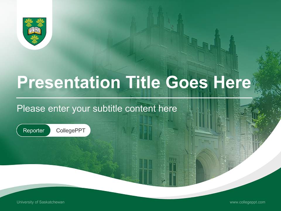 University of Saskatchewan Lecture Sharing and Networking Event PPT Template4:3 ratio PPT effect preview image4