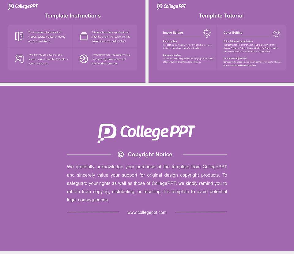 Bunka Gakuen University Academic Presentation/Research Findings Report PPT Template16:9 ratio PPT effect preview image5
