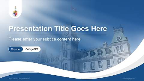 Royal Military College of Canada Lecture Sharing and Networking Event PPT Template