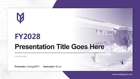 Yukon University Academic Presentation/Research Findings Report PPT Template