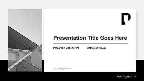 Arts University Plymouth General Purpose PPT Template