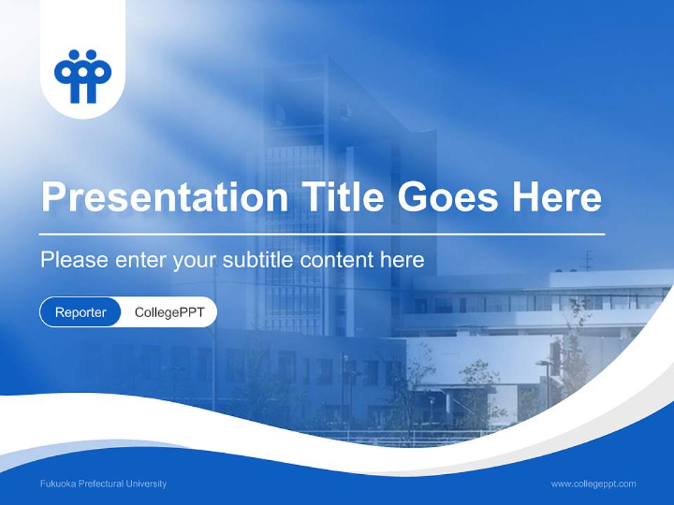 Fukuoka Prefectural University Lecture Sharing and Networking Event PPT Template4:3 ratio PPT effect preview image4