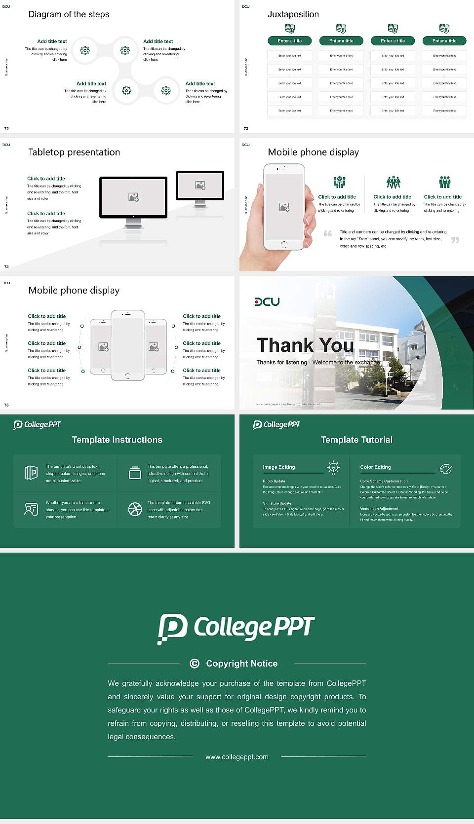 Den-en Chofu University Competition/Entrepreneurship Contest PPT Template16:9 ratio PPT effect preview image9