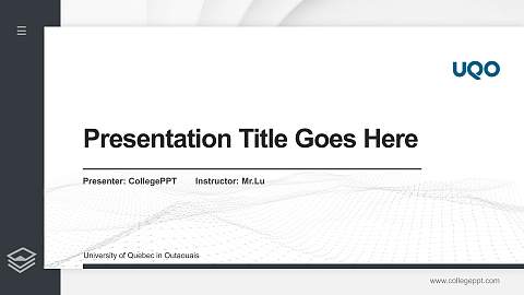 University of Quebec in Outaouais Thesis Proposal/Graduation Defense PPT Template
